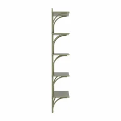 Swedese Levi hylla 5 hyllplan Moss green-mässing 90 cm