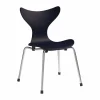 Discount Fritz Hansen Liljan barnstol Midnight blue målad ask-krom