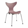 Barn Fritz Hansen Liljan barnstol Wild rose målad ask-krom