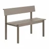 Clearance Muuto Linear steel bench bänk 110x34 cm Taupe