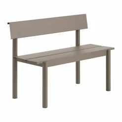 Clearance Muuto Linear steel bench bänk 110x34 cm Taupe