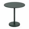 Hot Muuto Linear Steel bord Ø70 cm Dark green