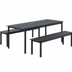 Muuto Linear Steel bord 200x75 cm Black