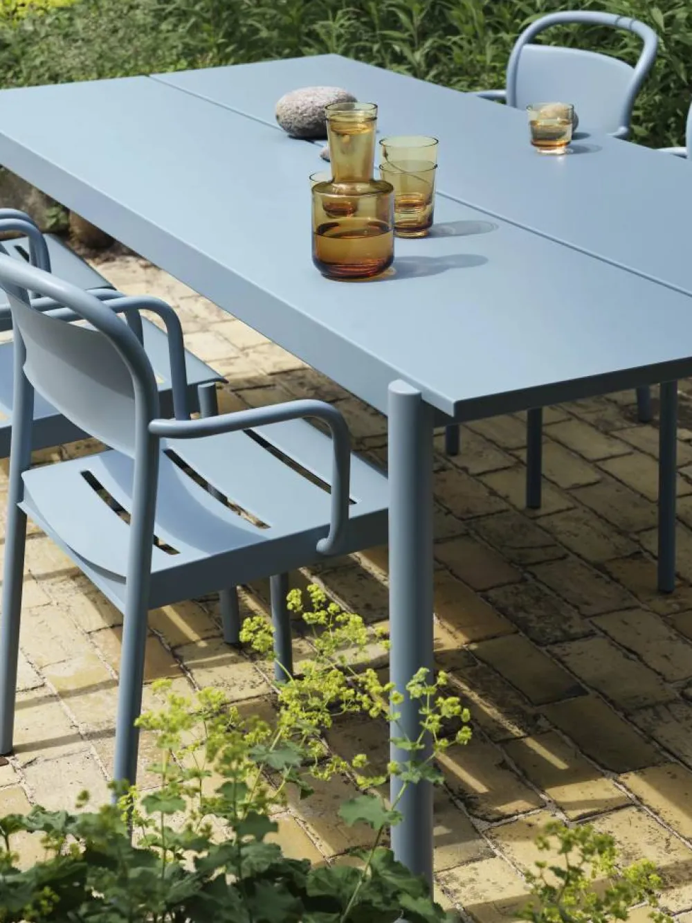 Muuto Linear Steel bord 200x75 cm Pale blue