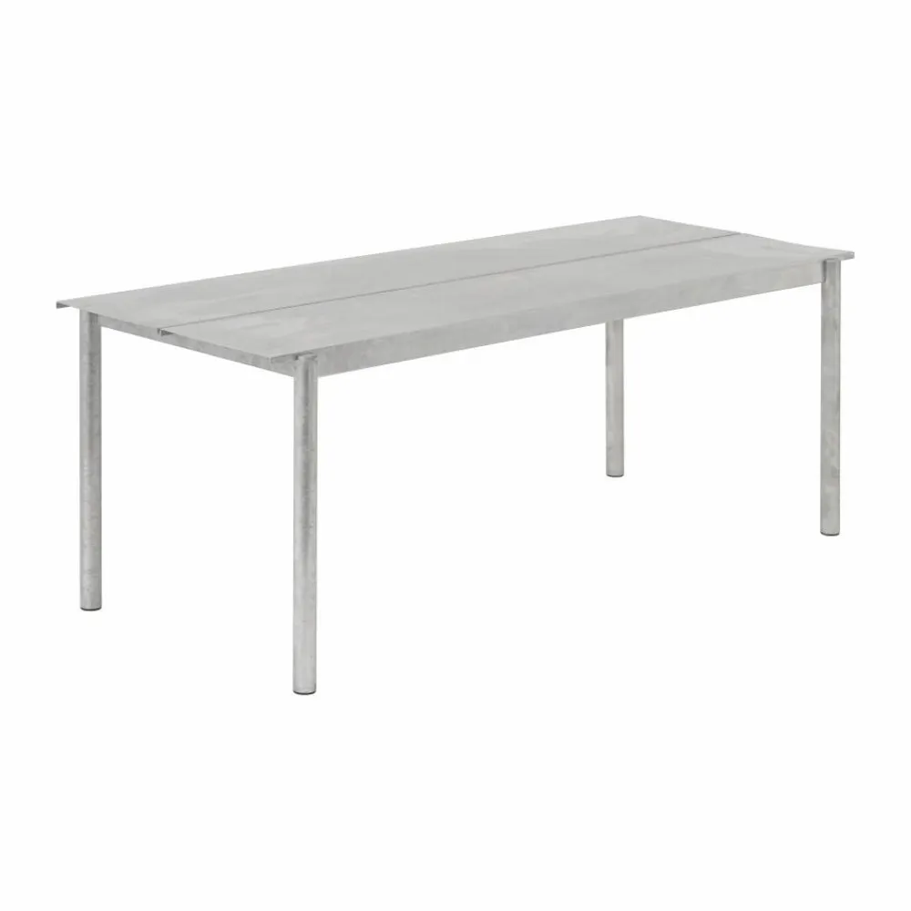 Muuto Linear Steel bord 200x75 cm Warm galvanized steel