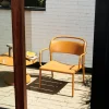 Discount Muuto Linear Steel loungefåtölj Burnt orange