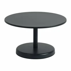 Muuto Linear Steel soffbord Anthracite black Ø70x40 cm