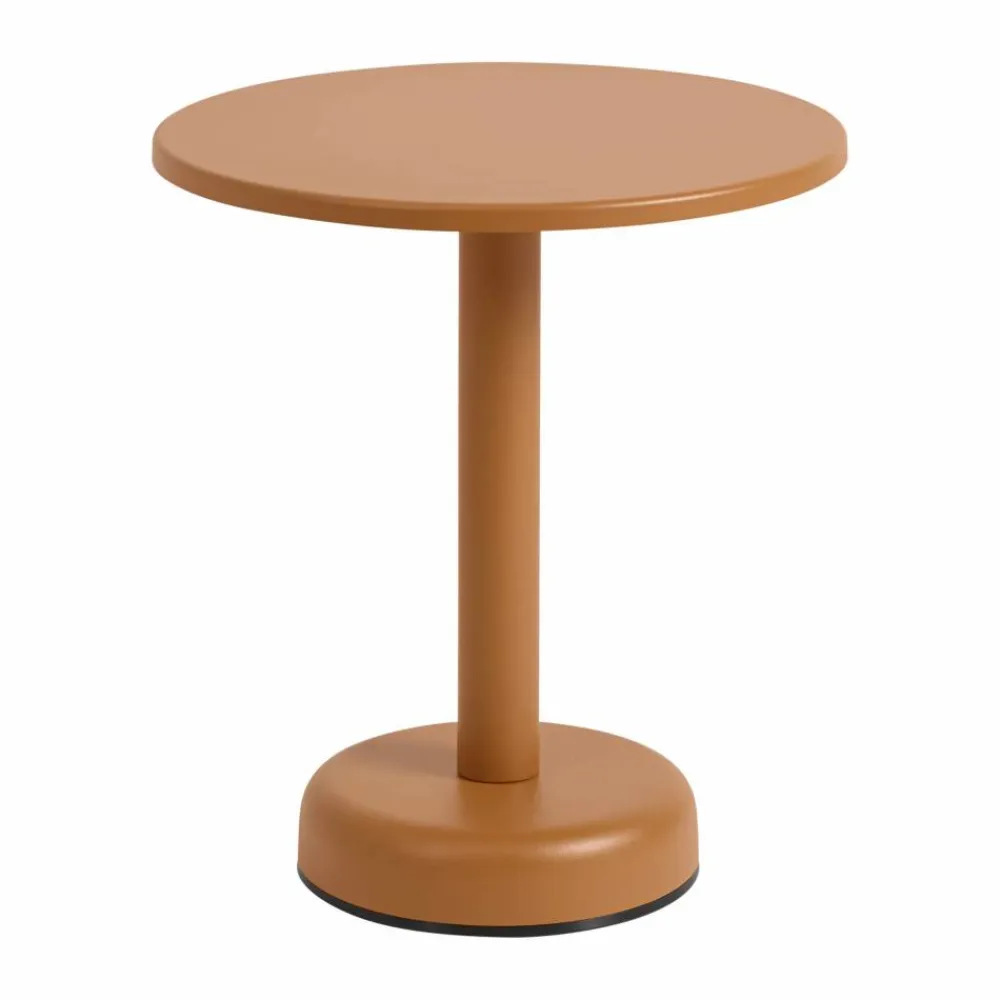 Muuto Linear Steel soffbord Burnt orange Ø42x47 cm