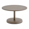 Hot Muuto Linear Steel soffbord Taupe Ø70x40 cm