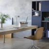 Muuto Linear System End Module bord Black-Oak 142x120 cm