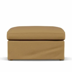 Clearance 1898 Linnevik fotpall Same Ochre 6676-vitoljad ek med kappa
