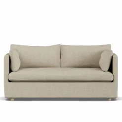 Outlet 1898 Linnevik soffa Bern beige 0341-vitoljad ek 2-sits med kappa
