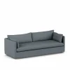 Sale 1898 Linnevik soffa Same Blue 6678-vitoljad ek 4-sits med kappa