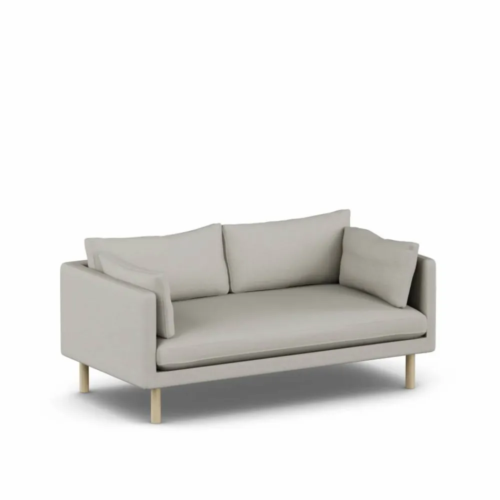 1898 Linnevik soffa Same Grey 6673-vitoljad ek 2-sits