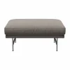 Discount Fritz Hansen Lissoni PL110 pouf 67x90 cm Clay 012-rostfritt stål