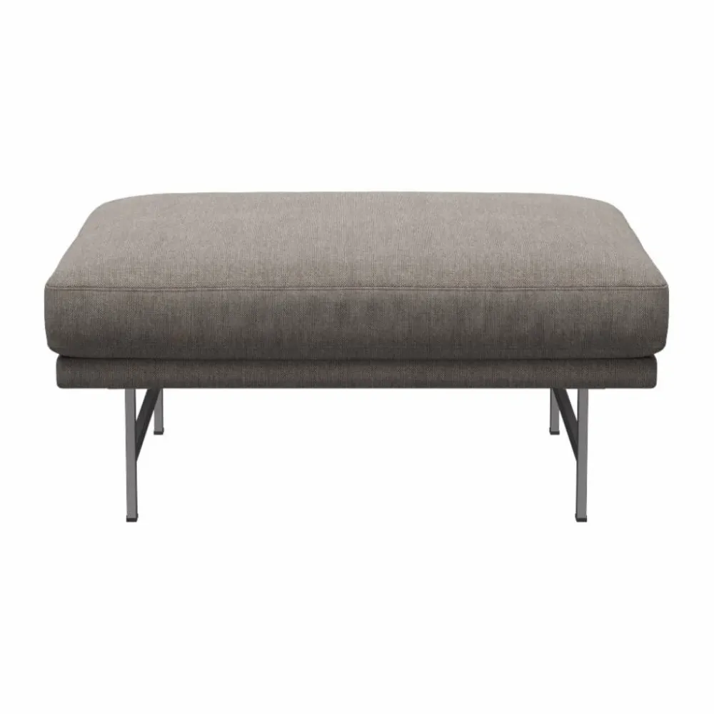 Discount Fritz Hansen Lissoni PL110 pouf 67x90 cm Clay 012-rostfritt stål