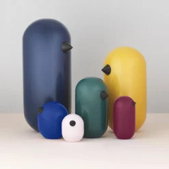 Normann Copenhagen Little Bird figur blå 4 5 cm