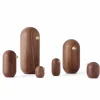 Normann Copenhagen Little Bird figur valnöt 3 cm
