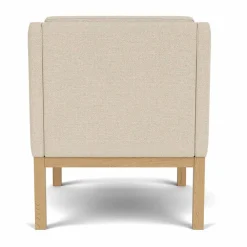 FDB Møbler L46 MK155 easy chair karmstol Lackerad ek-tyg beige