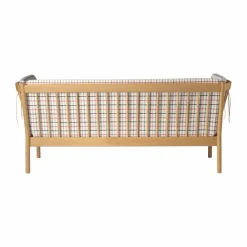 FDB Møbler L45 MK154 soffa Lackerad ek-tyg beige