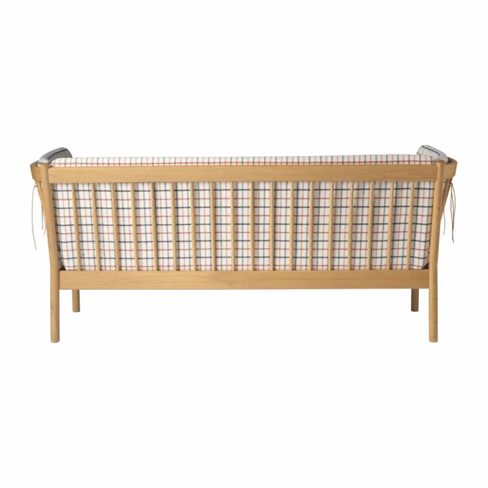 FDB Møbler L45 MK154 soffa Lackerad ek-tyg beige
