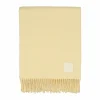 New Scandi Living Loom bomullspläd 125x170 cm Buttercream