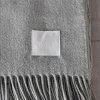 Scandi Living Loom bomullspläd 125x170 cm Fog