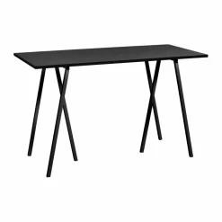 Clearance HAY Loop Stand incl. support barbord 77 5x160 cm Black-black linoleum-black ash