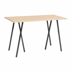Discount HAY Loop Stand incl. support barbord 77 5x160 cm Black-clear lacq. oak
