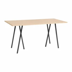 HAY Loop Stand incl. support barbord 92 5x200 cm Black-clear lacq. oak