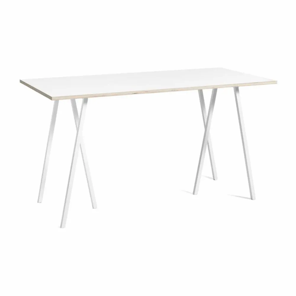 Hot HAY Loop Stand incl. support barbord 87 5x180 cm White-white laminate-plywood