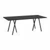 Outlet HAY Loop Stand incl. support matbord 92 5x200 cm Black-black linoleum-black ash