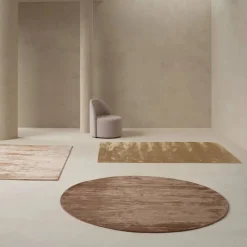 Linie Design Lucens matta rund mustard