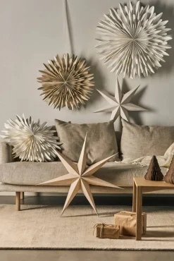 Scandi Living Luna adventsstjärna Ø80 cm 2-pack - Vit med prickar
