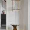 Gejst Luno pall 48x28x72 cm Mörk ek-mörk beige textil