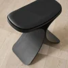 Clearance Gejst Luno pall 48x28x72 cm Svart ek-svart läder