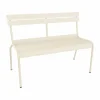 Discount Fermob Luxembourg bänk med ryggstöd 118 cm Latte beige (beige)