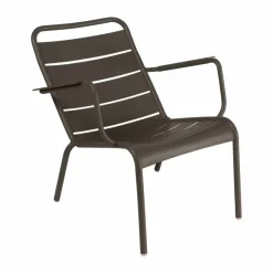 New Fermob Luxembourg karmstol låg Tonka (brun)