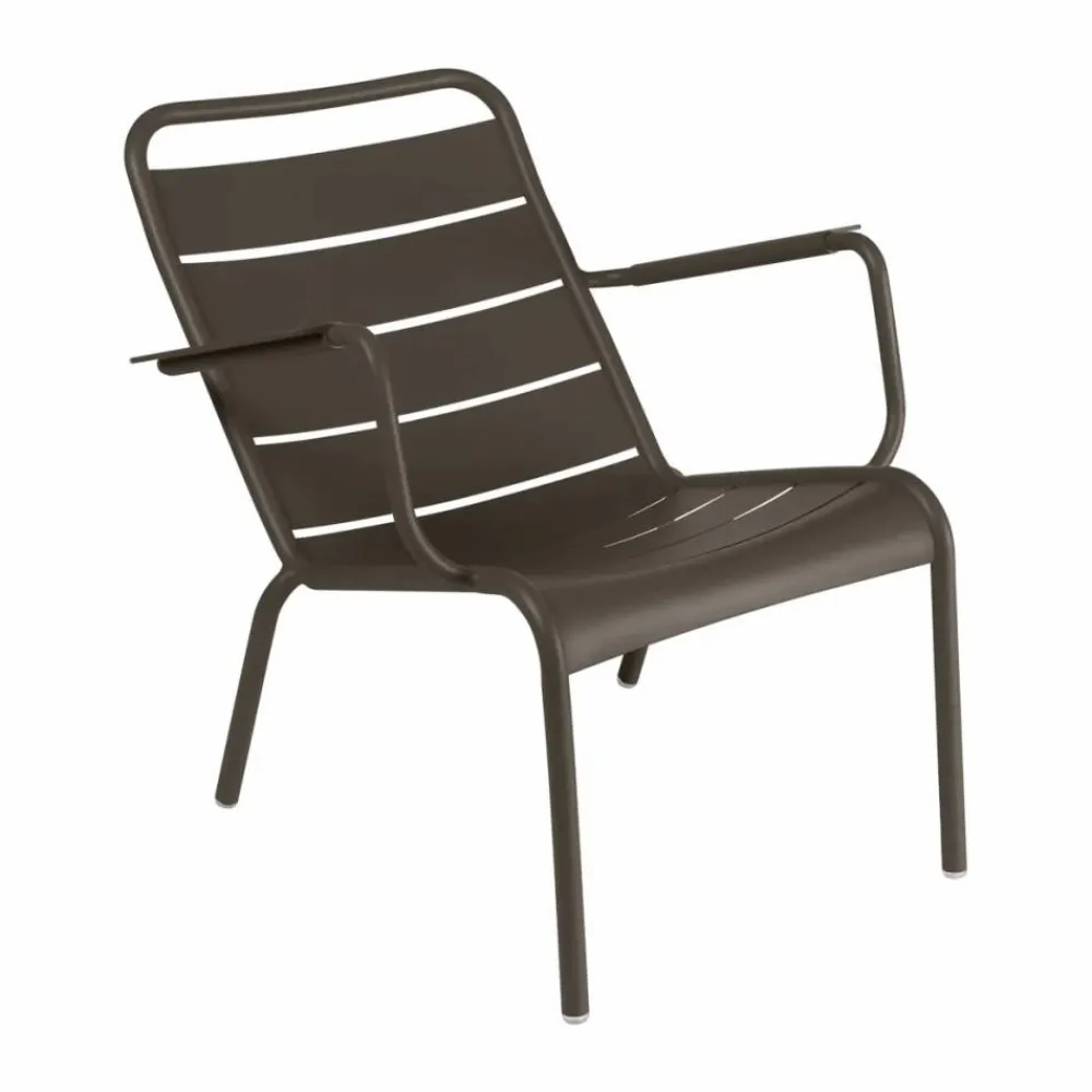 New Fermob Luxembourg karmstol låg Tonka (brun)