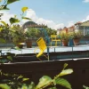 Fermob Luxembourg karmstol låg Willow green (grön)