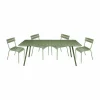 Fermob Luxembourg matgrupp 4 stolar 207x100 cm cactus