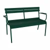 Fermob Luxembourg soffa med armstöd 131x55 5x86 cm Cedar green (grön)