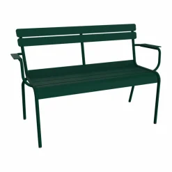 Fermob Luxembourg soffa med armstöd 131x55 5x86 cm Cedar green (grön)