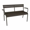 Discount Fermob Luxembourg soffa med armstöd 131x55 5x86 cm Tonka (brun)