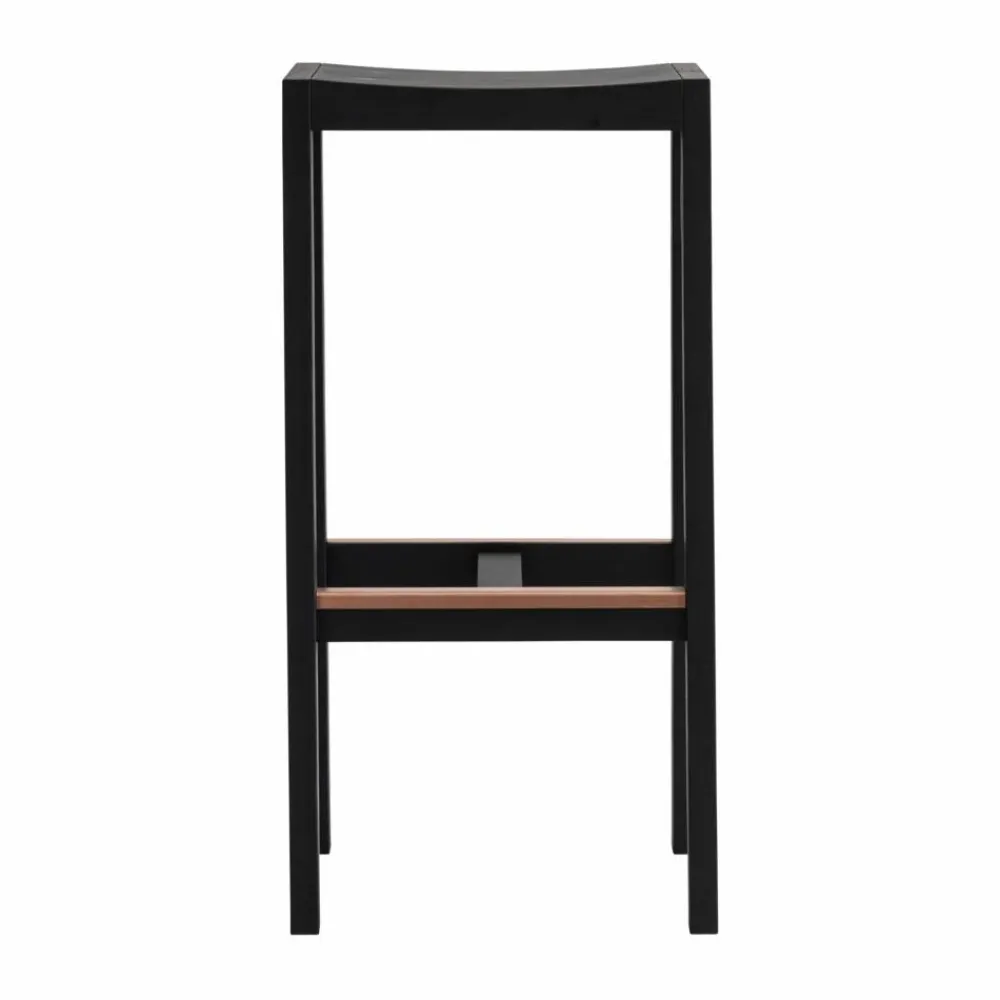 Vaarnii 016 Maasto Bar Stool barpall Svartbetsad furu 75 cm