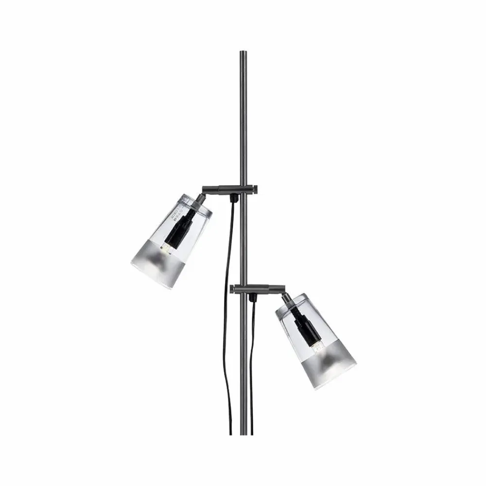 Hot Bsweden Manhattan 16 golvlampa glas klar frostat band