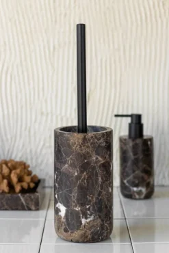 Outlet Mette Ditmer Marble toalettborste 36 cm Brun