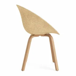 Outlet Normann Copenhagen Mat Armchair karmstol framsideklädd Hallingdal 110-hemp-beech