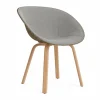 Normann Copenhagen Mat Armchair karmstol framsideklädd Remix 133-seaweed-beech