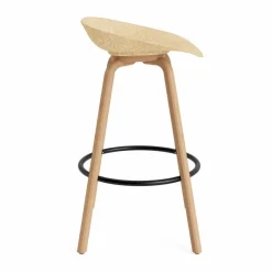 Normann Copenhagen Mat Barstool barpall 75 cm Hemp-beech-black steel